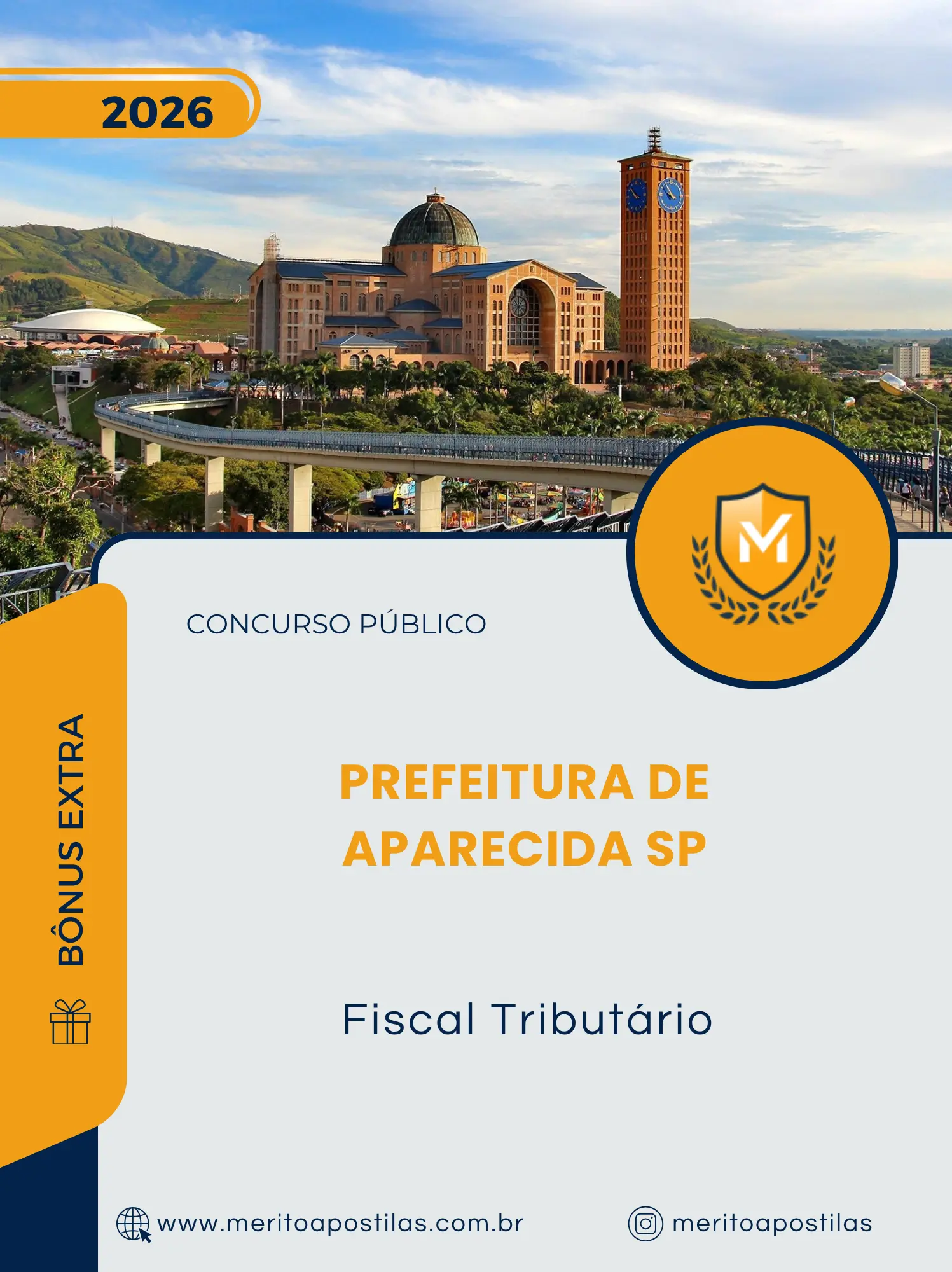 Apostila Fiscal Tributário Prefeitura de Aparecida SP 2026