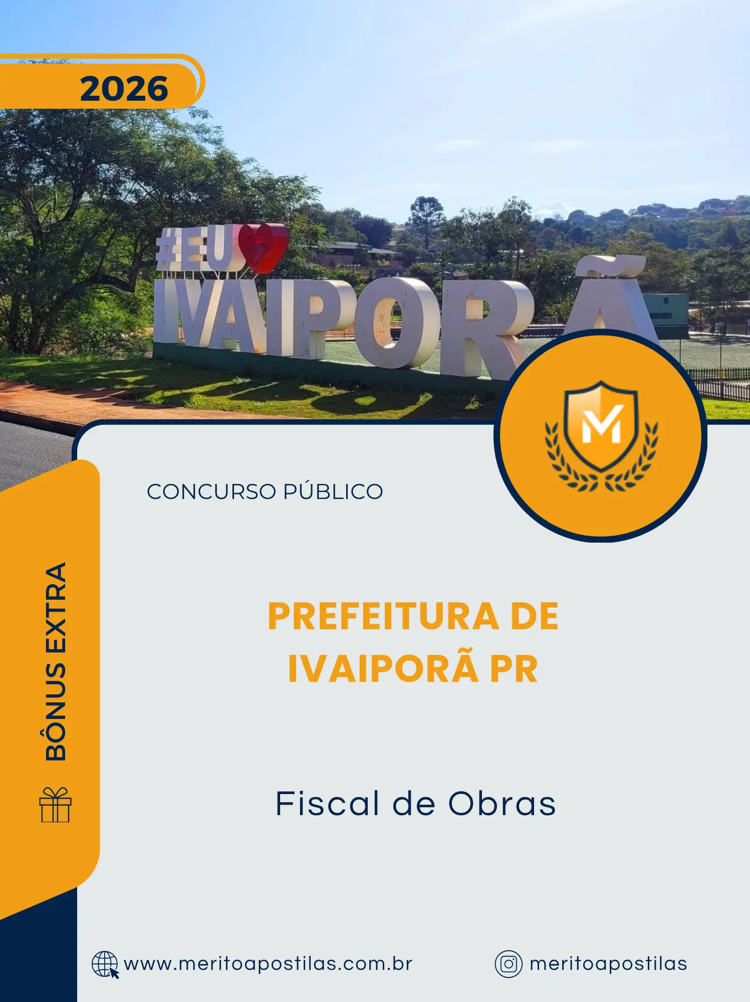 Apostila Fiscal de Obras Prefeitura de Ivaiporã PR 2026