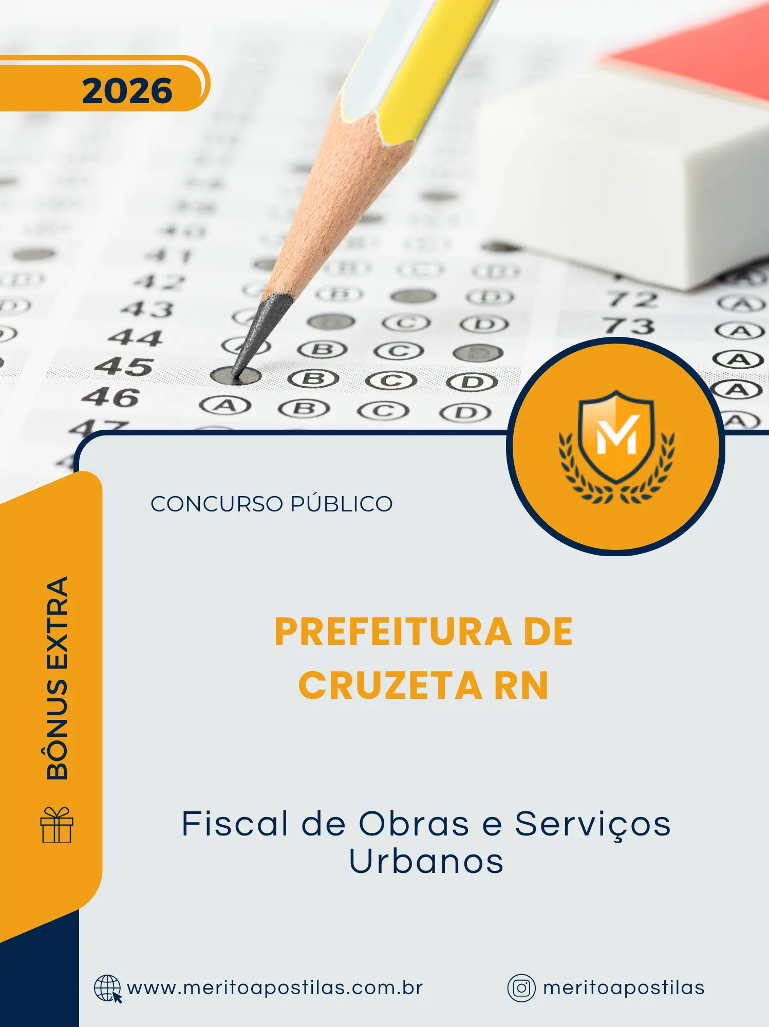 Apostila Fiscal de Obras e Serviços Urbanos Prefeitura de Cruzeta RN 2026