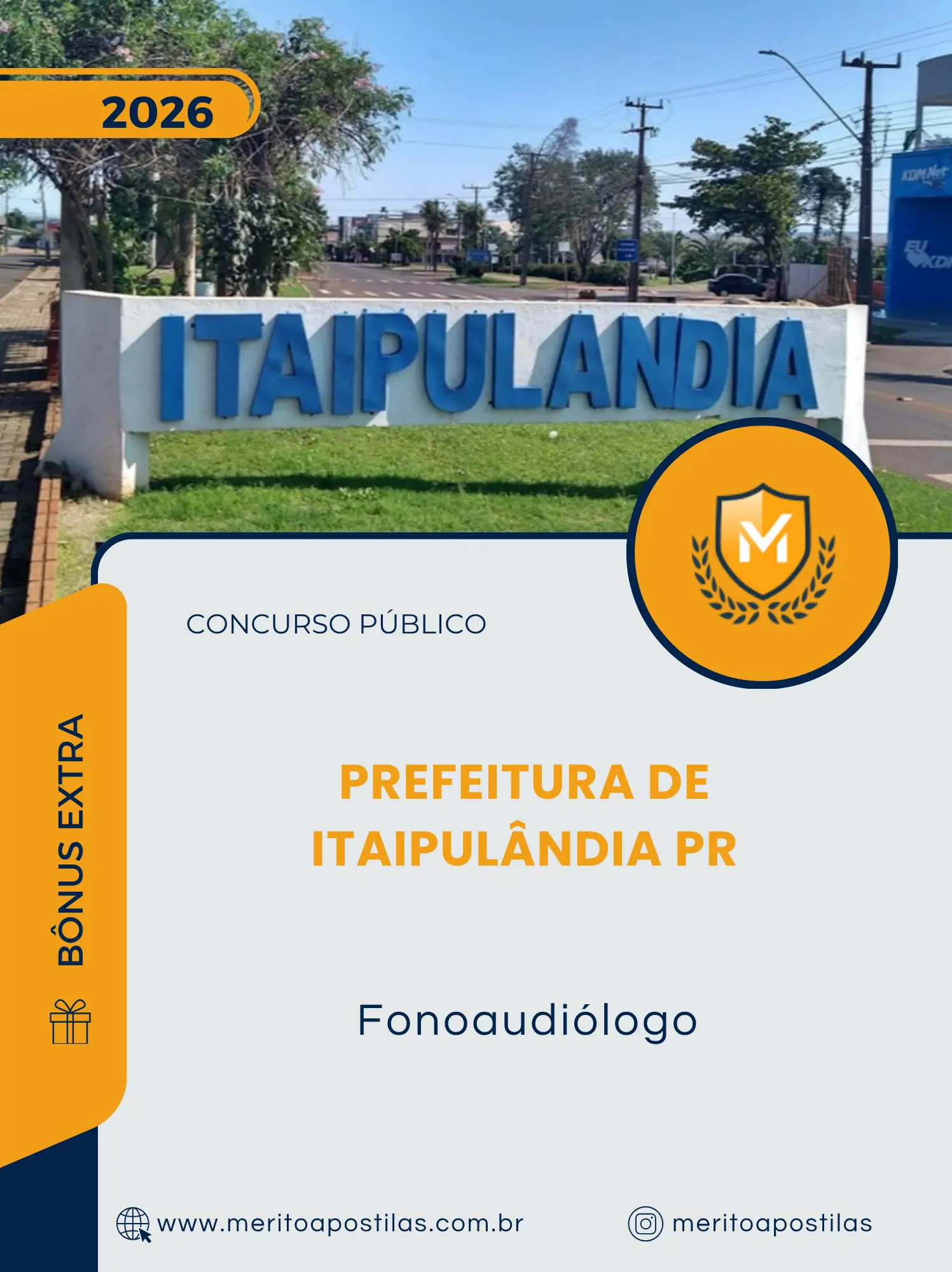 Apostila Fonoaudiólogo Prefeitura de Itaipulândia PR 2026