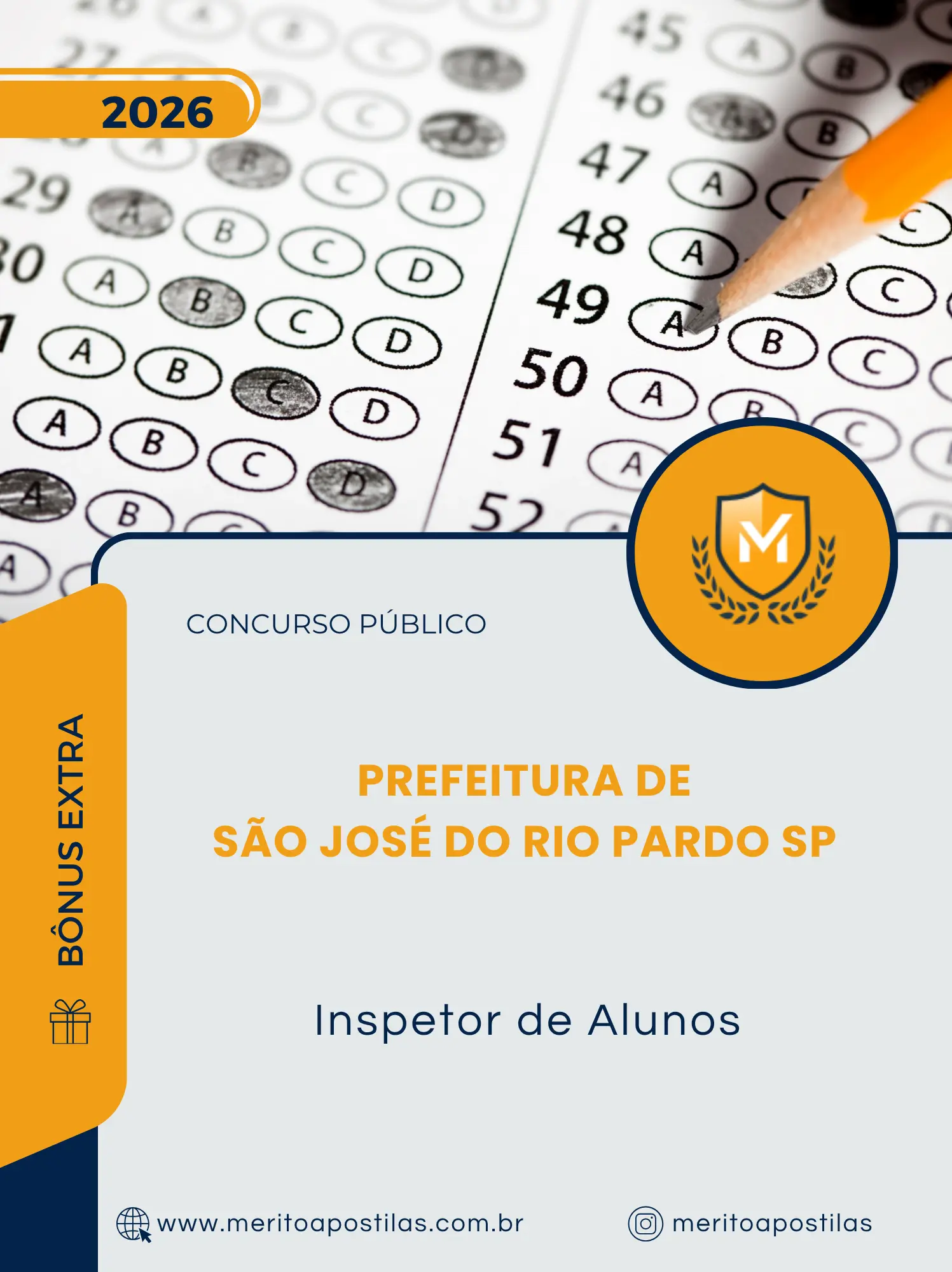 Apostila Inspetor de Alunos Prefeitura de São José do Rio Pardo SP 2026