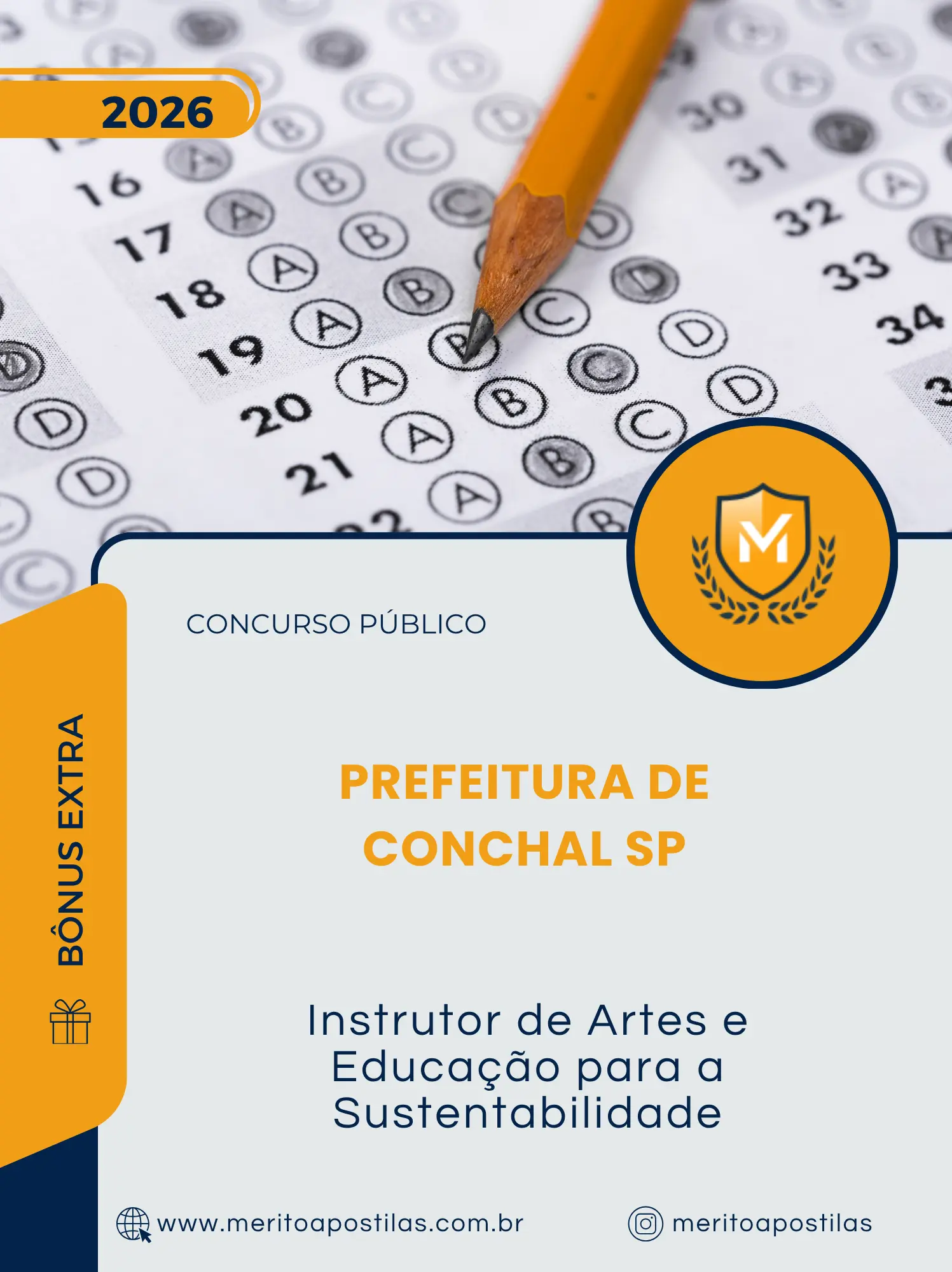 Apostila Instrutor de Artes e Educação para a Sustentabilidade Prefeitura de Conchal SP 2026