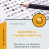 Apostila Mecânico de Máquina Rodoviária e Veículos Município de Siqueira Campos PR 2026