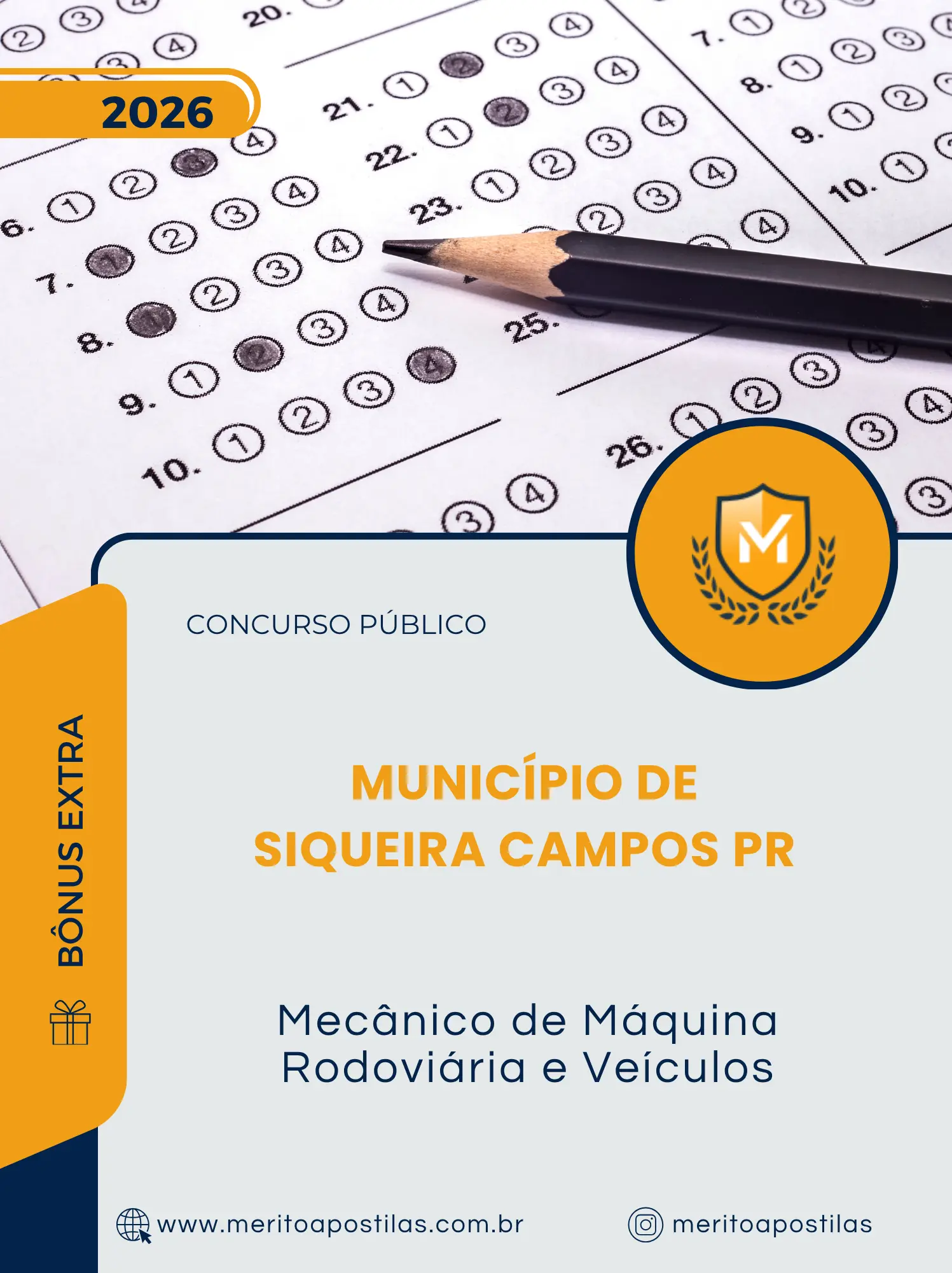 Apostila Mecânico de Máquina Rodoviária e Veículos Município de Siqueira Campos PR 2026
