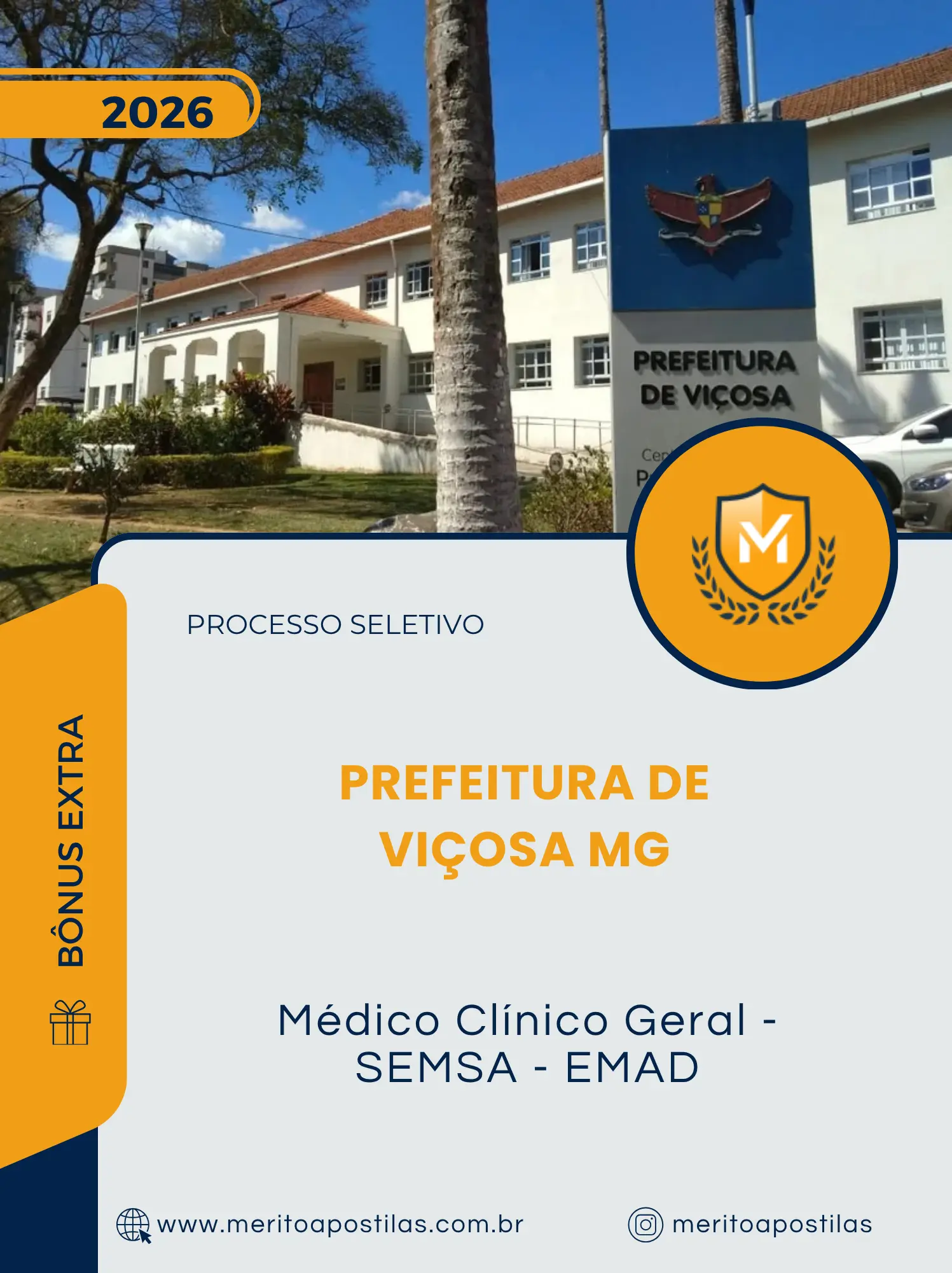 Apostila Médico Clínico Geral - SEMSA - EMAD Prefeitura de Viçosa MG 2026