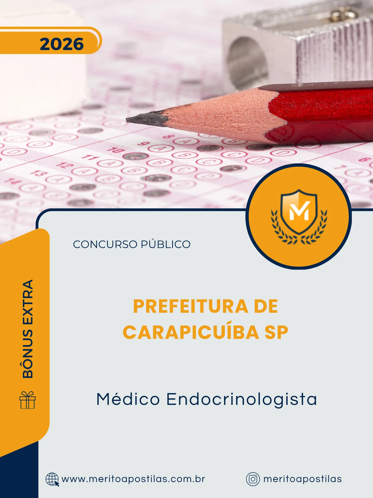 Apostila Médico Endocrinologista Prefeitura de Carapicuíba SP 2026