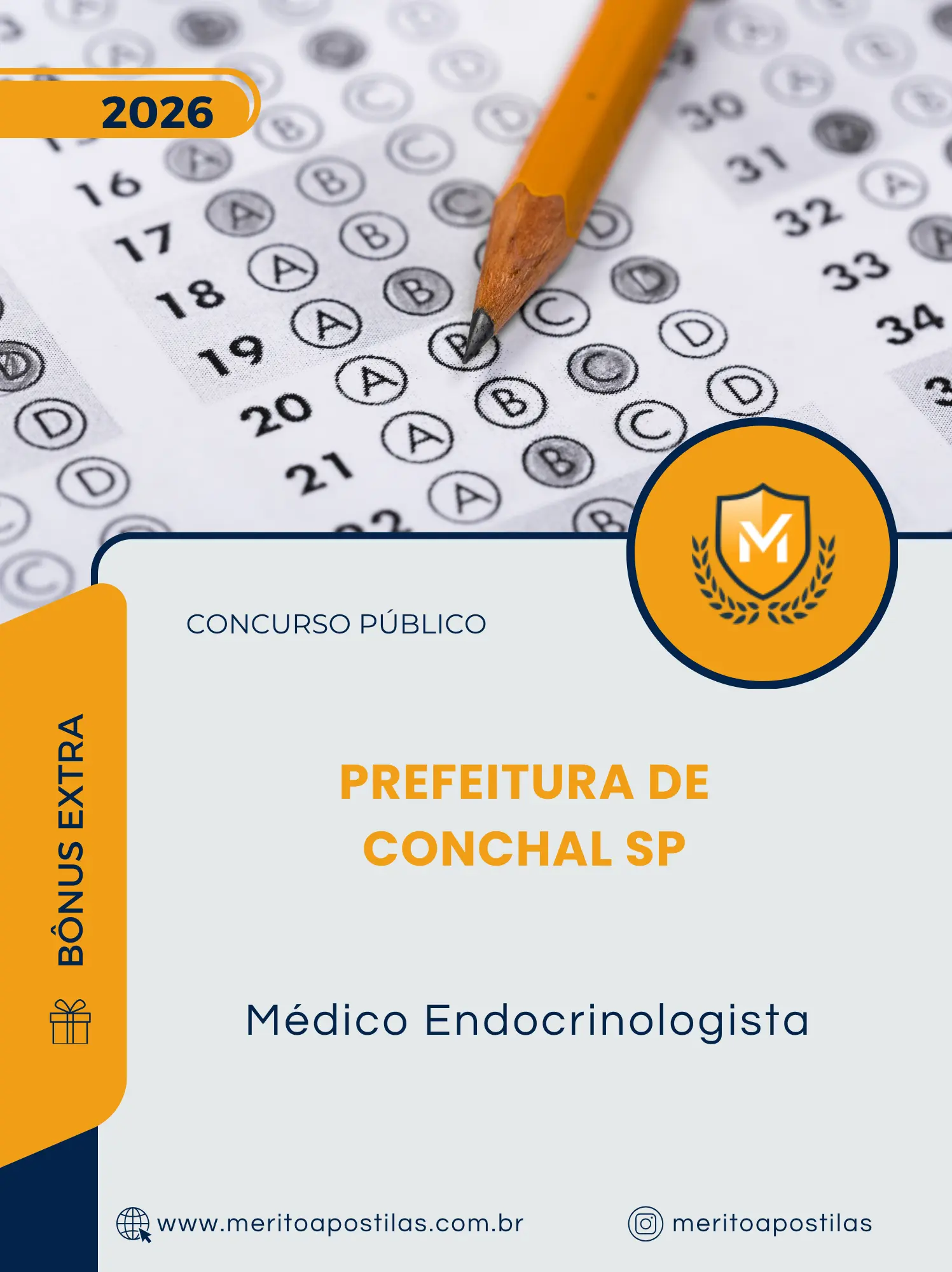 Apostila Médico Endocrinologista Prefeitura de Conchal SP 2026