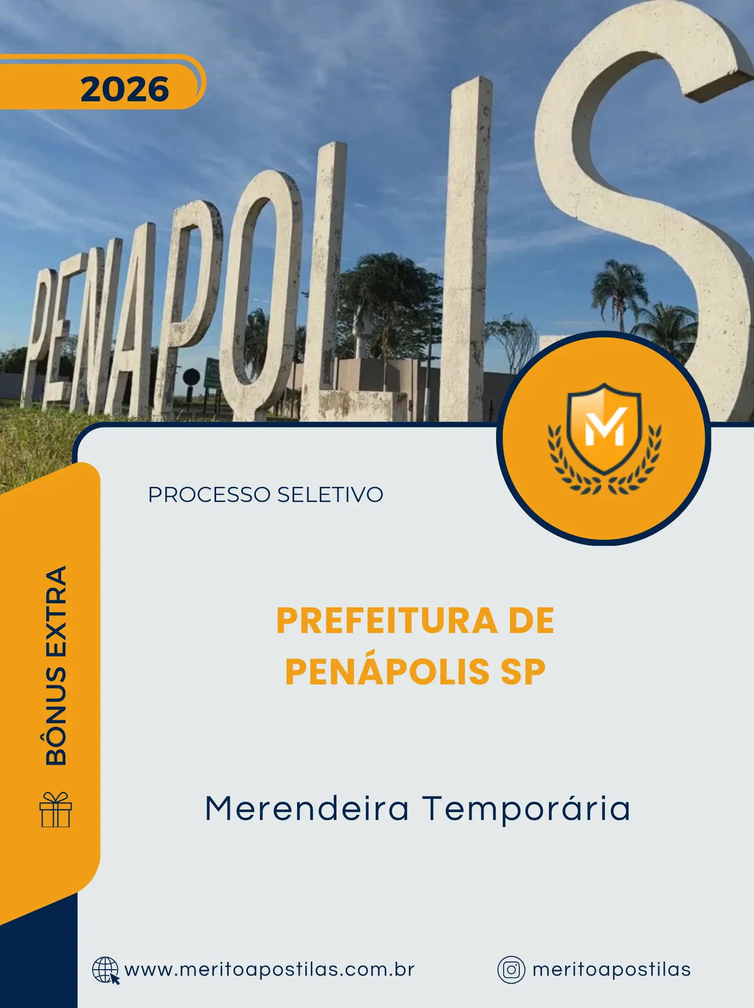 Apostila Merendeira Temporária Prefeitura de Penápolis SP 2026