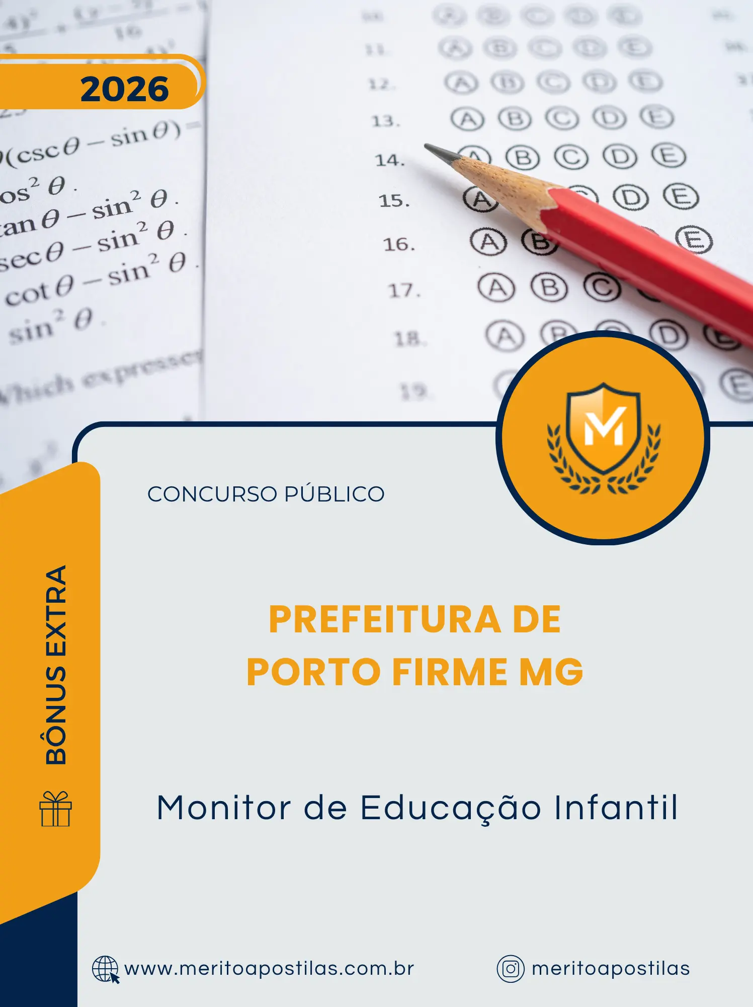 Apostila Monitor de Educação Infantil Prefeitura de Porto Firme MG 2026