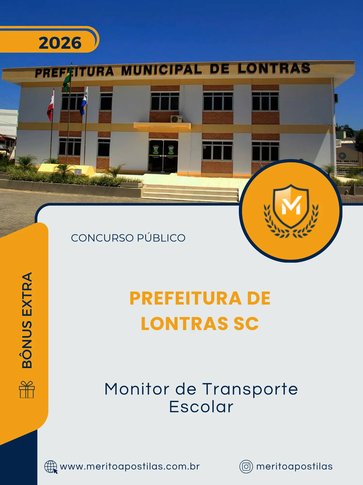 Apostila Monitor de Transporte Escolar Prefeitura de Lontras SC 2026