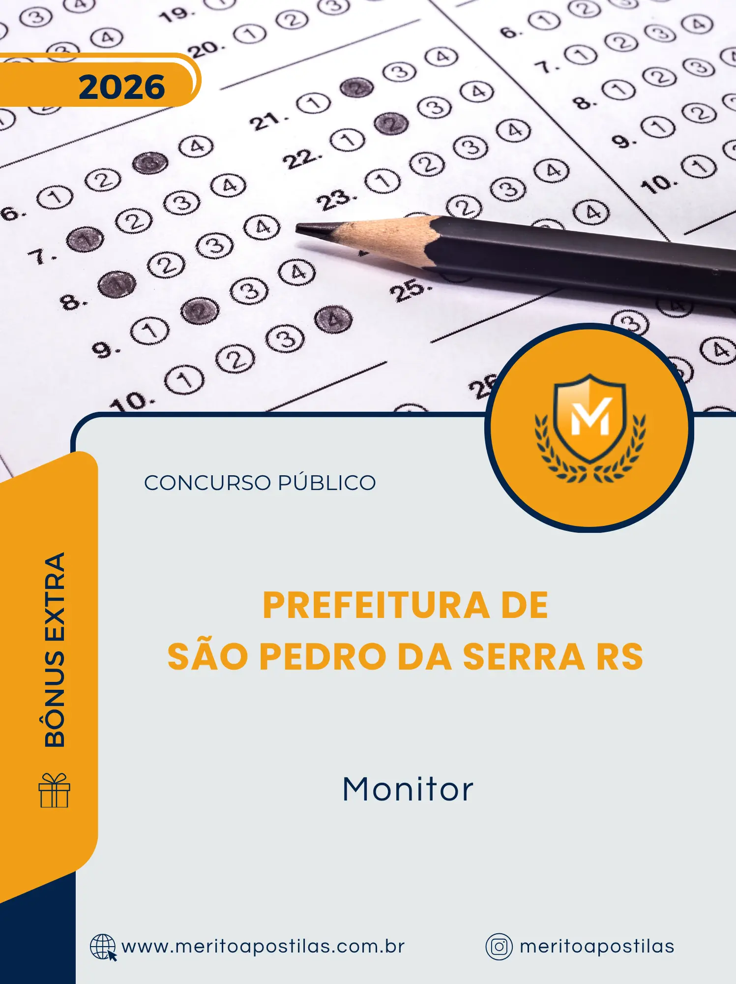 Apostila Monitor Prefeitura de São Pedro da Serra RS 2026