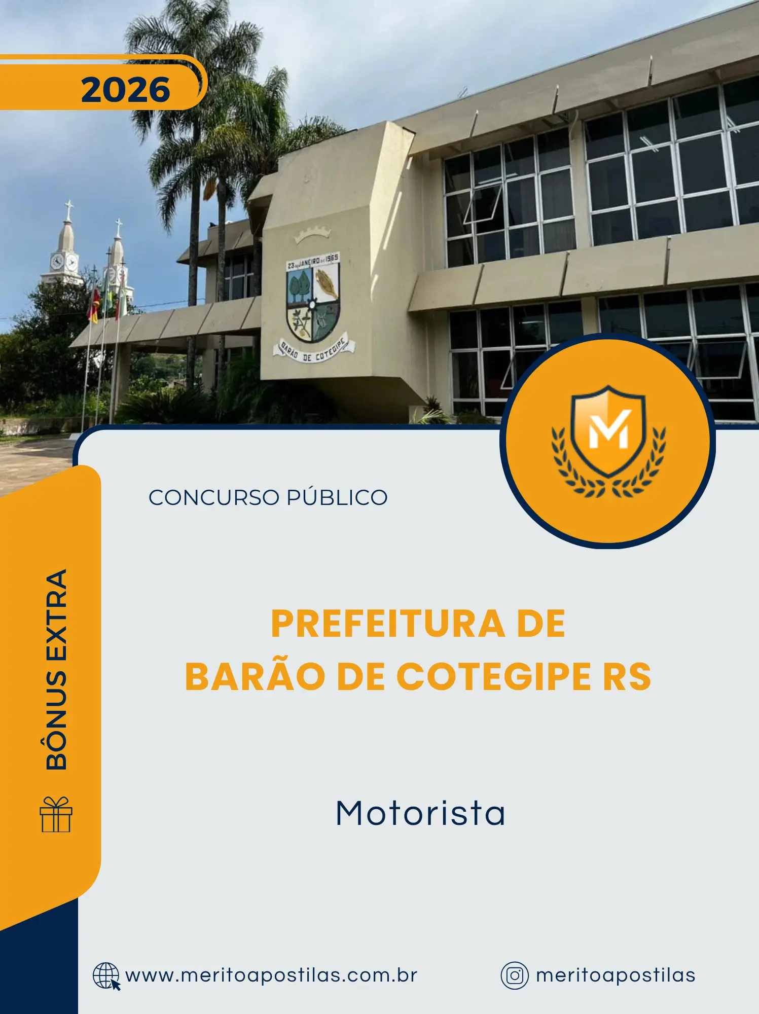 Apostila Motorista Prefeitura de Barão de Cotegipe RS 2026