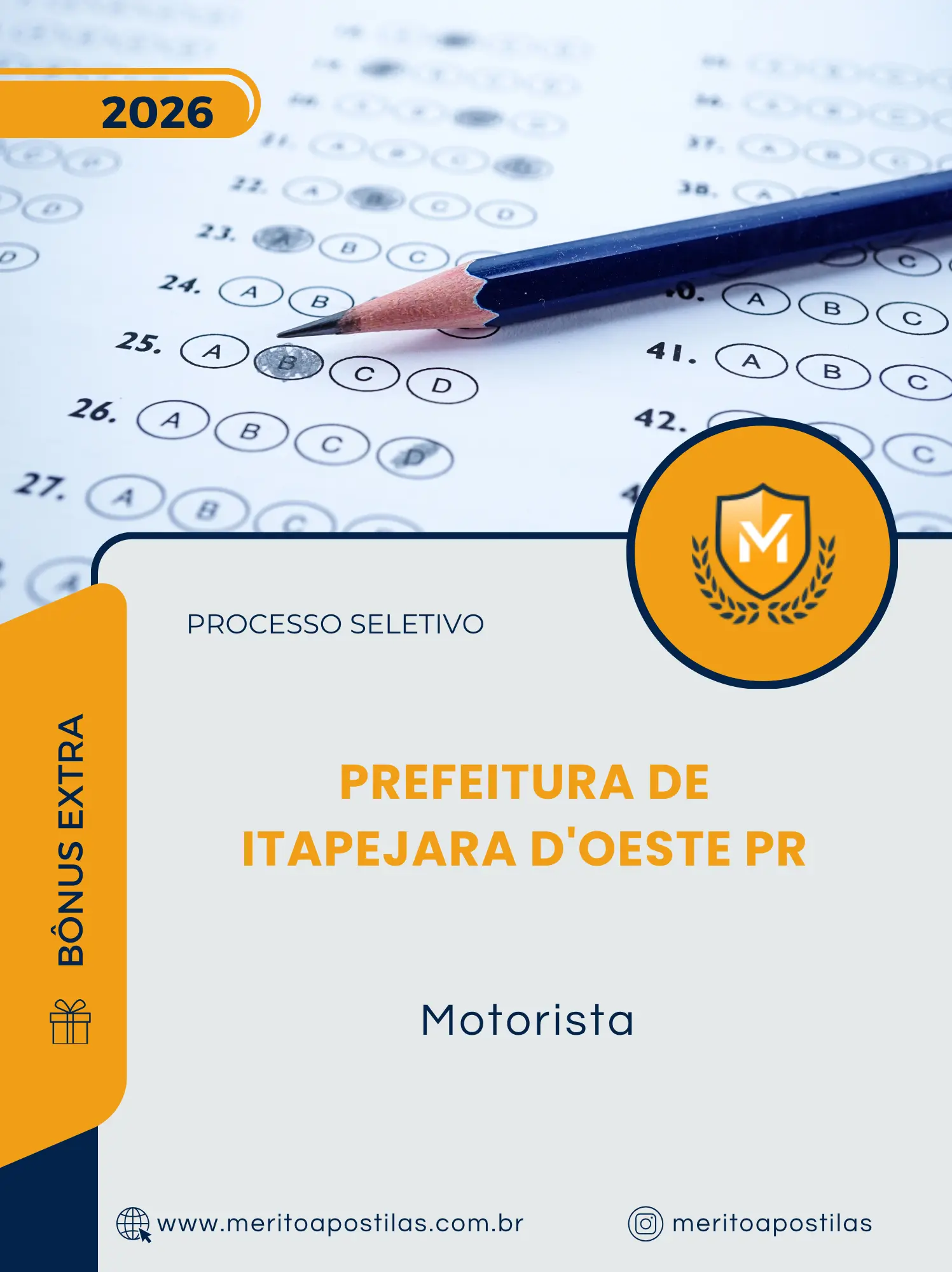 Apostila Motorista Prefeitura de Itapejara D'Oeste PR 2026