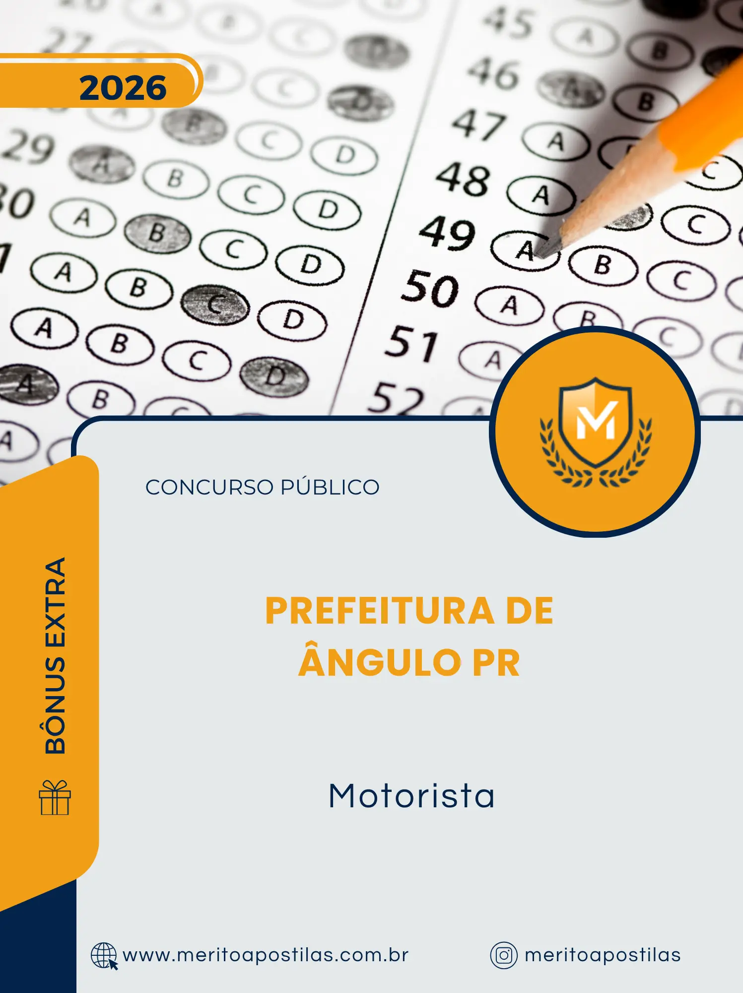 Apostila Motorista Prefeitura de Ângulo PR 2026