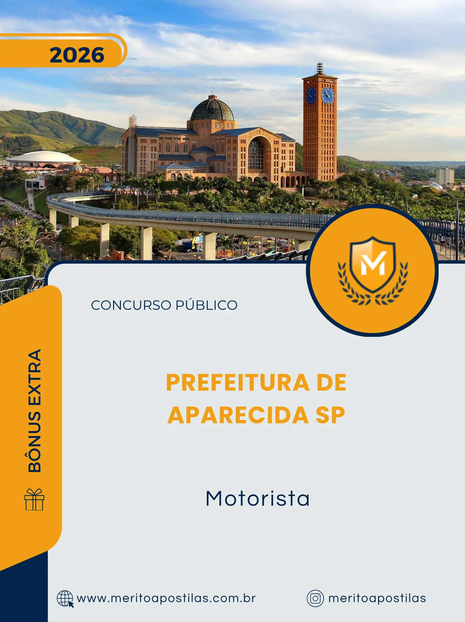Apostila Motorista Prefeitura de Aparecida SP 2026