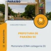 Apostila Motorista CNH categoria D Prefeitura de Paraíso SC 2026