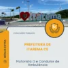 Apostila Motorista D e Condutor de Ambulância Prefeitura de Itarema CE 2026