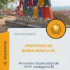 Apostila Motorista Especializado CNH categoria E Prefeitura de Barra Bonita SC 2026