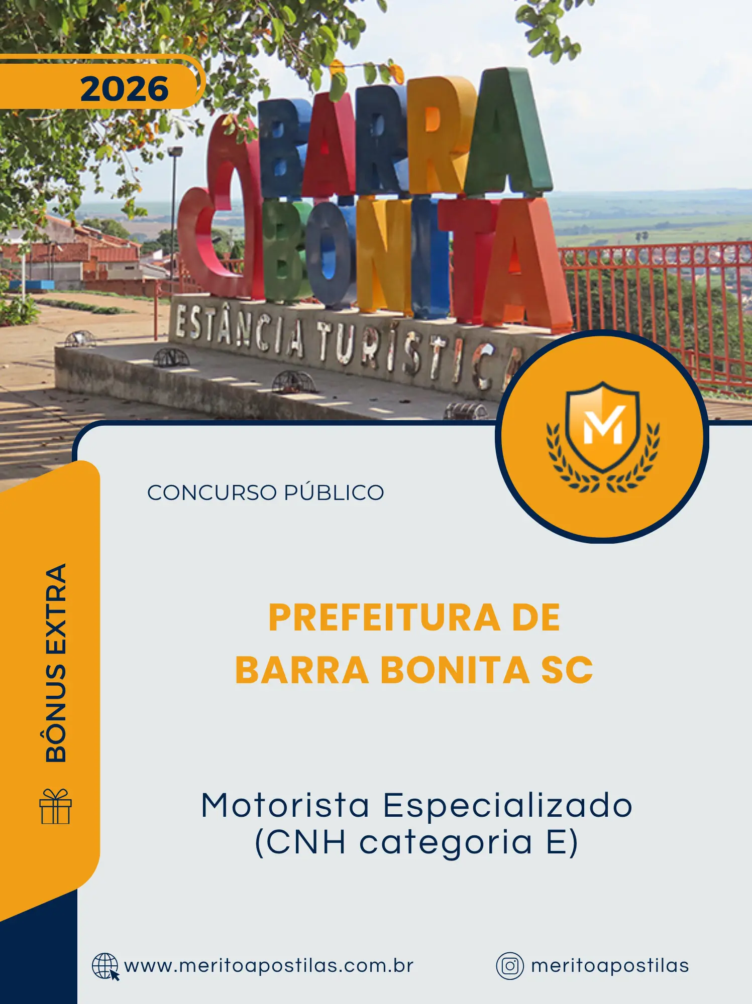 Apostila Motorista Especializado CNH categoria E Prefeitura de Barra Bonita SC 2026