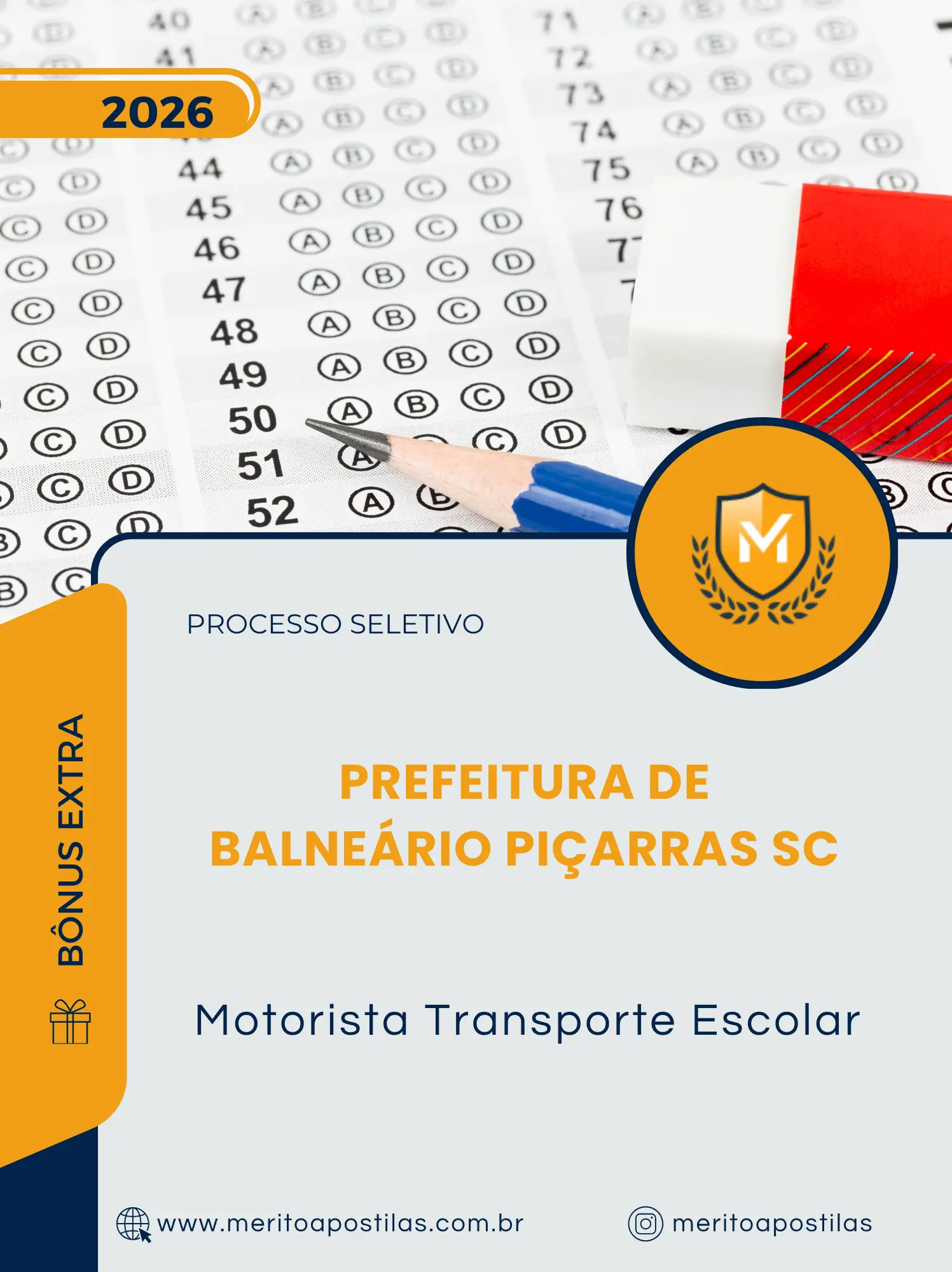 Apostila Motorista Transporte Escolar Prefeitura de Balneário Piçarras SC 2026