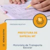 Apostila Motorista de Transporte Escolar Prefeitura de Sapezal MT 2026