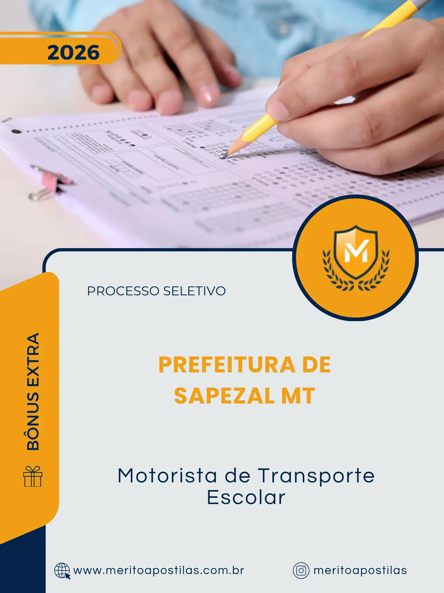 Apostila Motorista de Transporte Escolar Prefeitura de Sapezal MT 2026