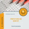 Apostila Nutricionista Prefeitura de Buri SP 2026