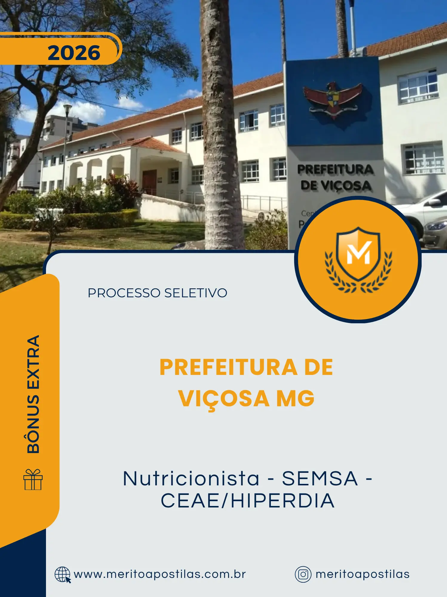 Apostila Nutricionista - SEMSA - CEAE/HIPERDIA Prefeitura de Viçosa MG 2026