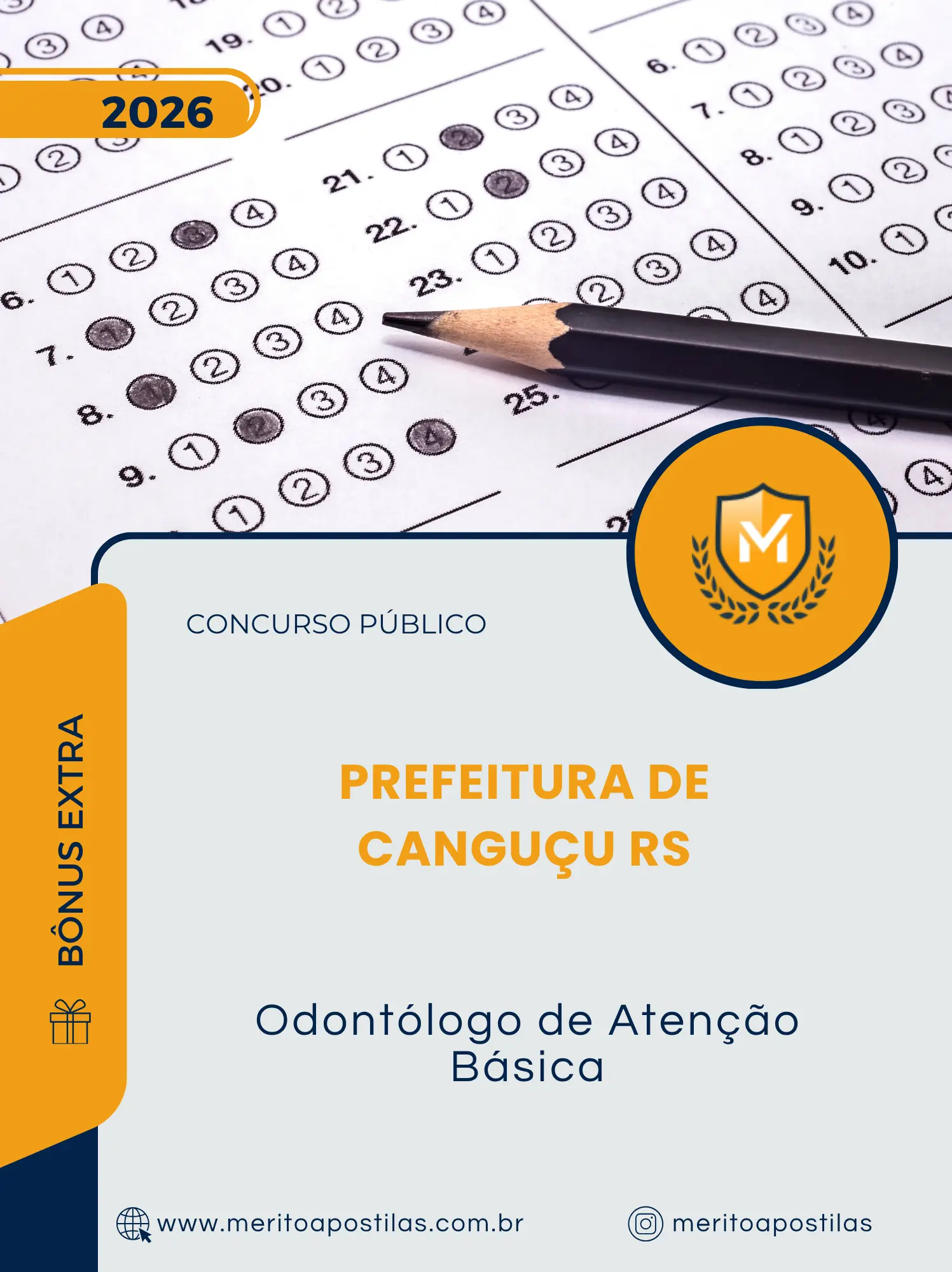 Apostila Odontólogo de Atenção Básica Prefeitura de Canguçu RS 2026