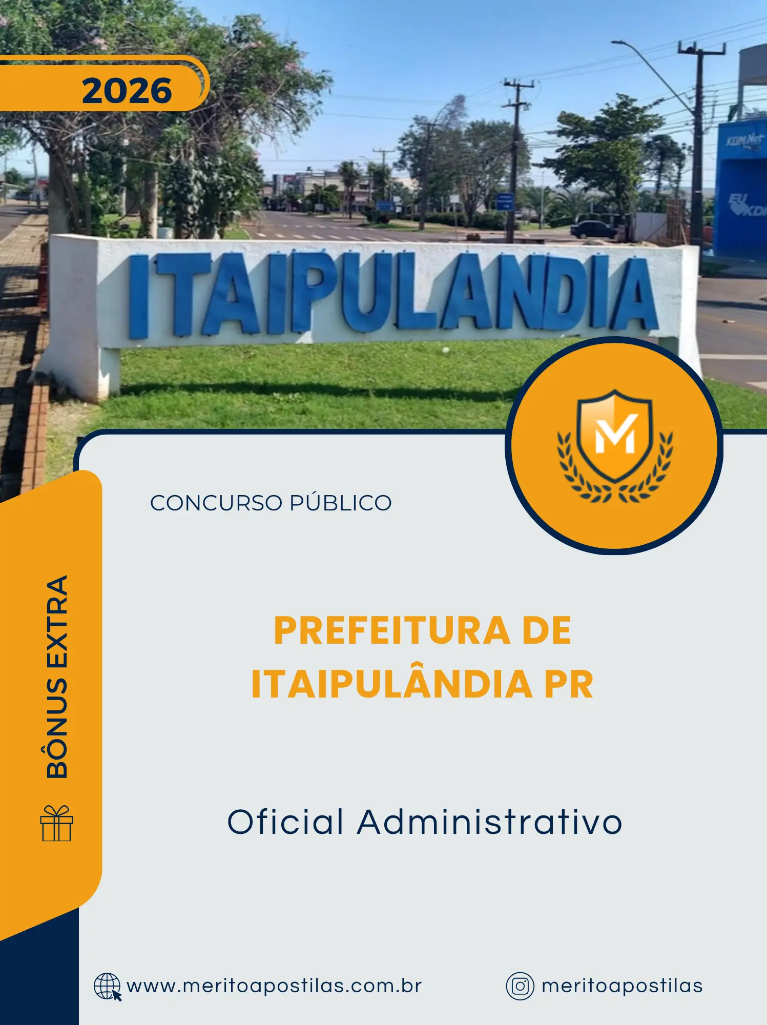 Apostila Oficial Administrativo Prefeitura de Itaipulândia PR 2026