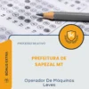 Apostila Operador De Máquinas Leves Prefeitura de Sapezal MT 2026