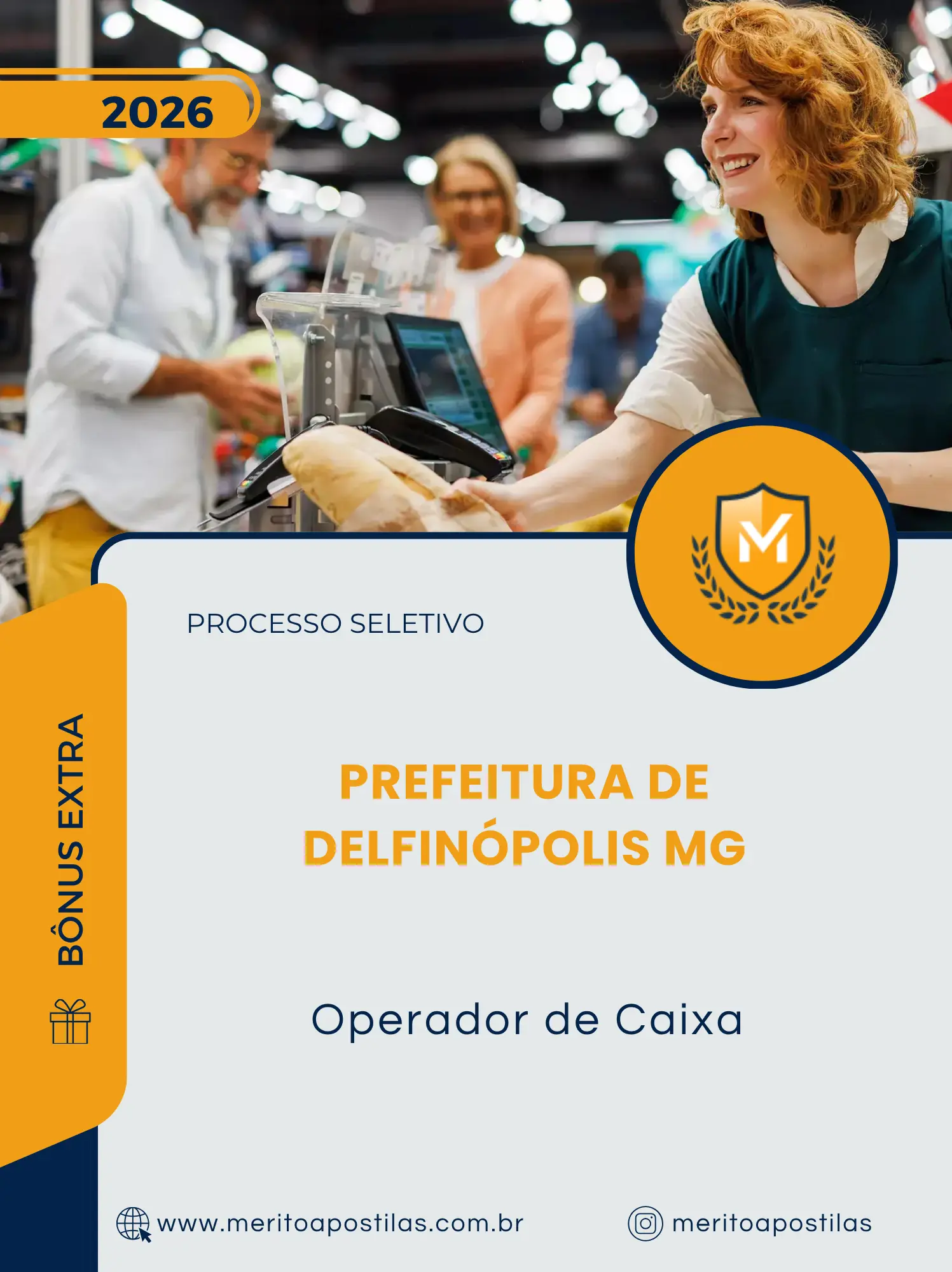 Apostila Operador de Caixa Prefeitura de Delfinópolis MG 2026