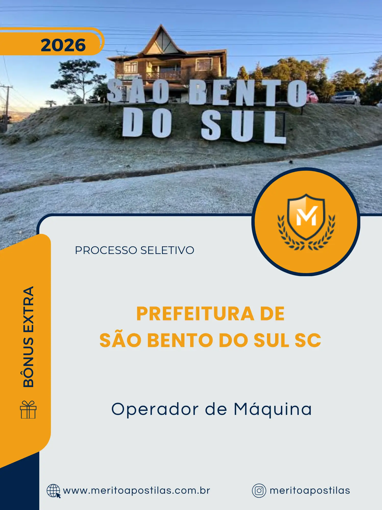 Apostila Operador de Máquina Prefeitura de São Bento do Sul SC 2026