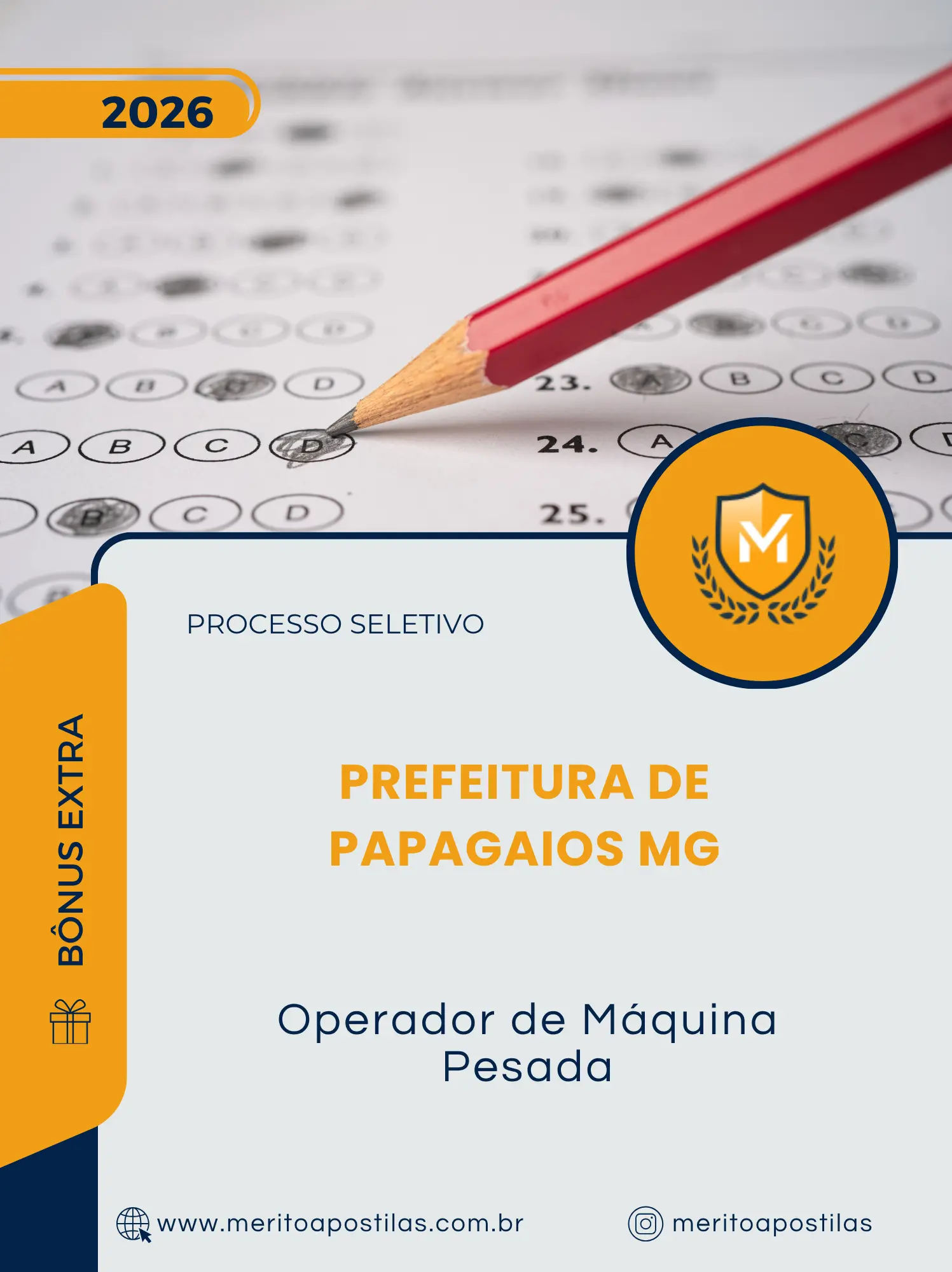 Apostila Operador de Máquina Pesada Prefeitura de Papagaios MG 2026