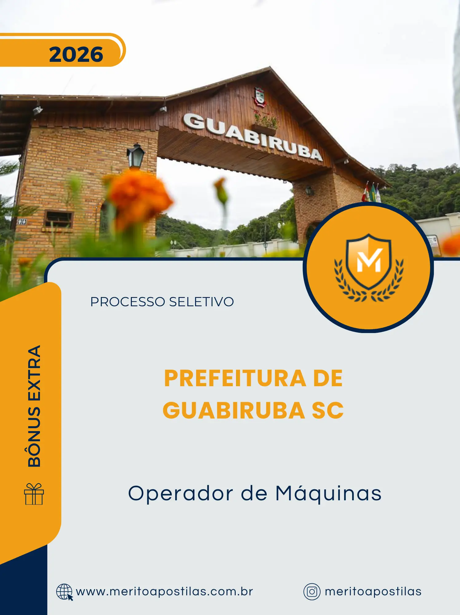 Apostila Operador de Máquinas Prefeitura de Guabiruba SC 2026