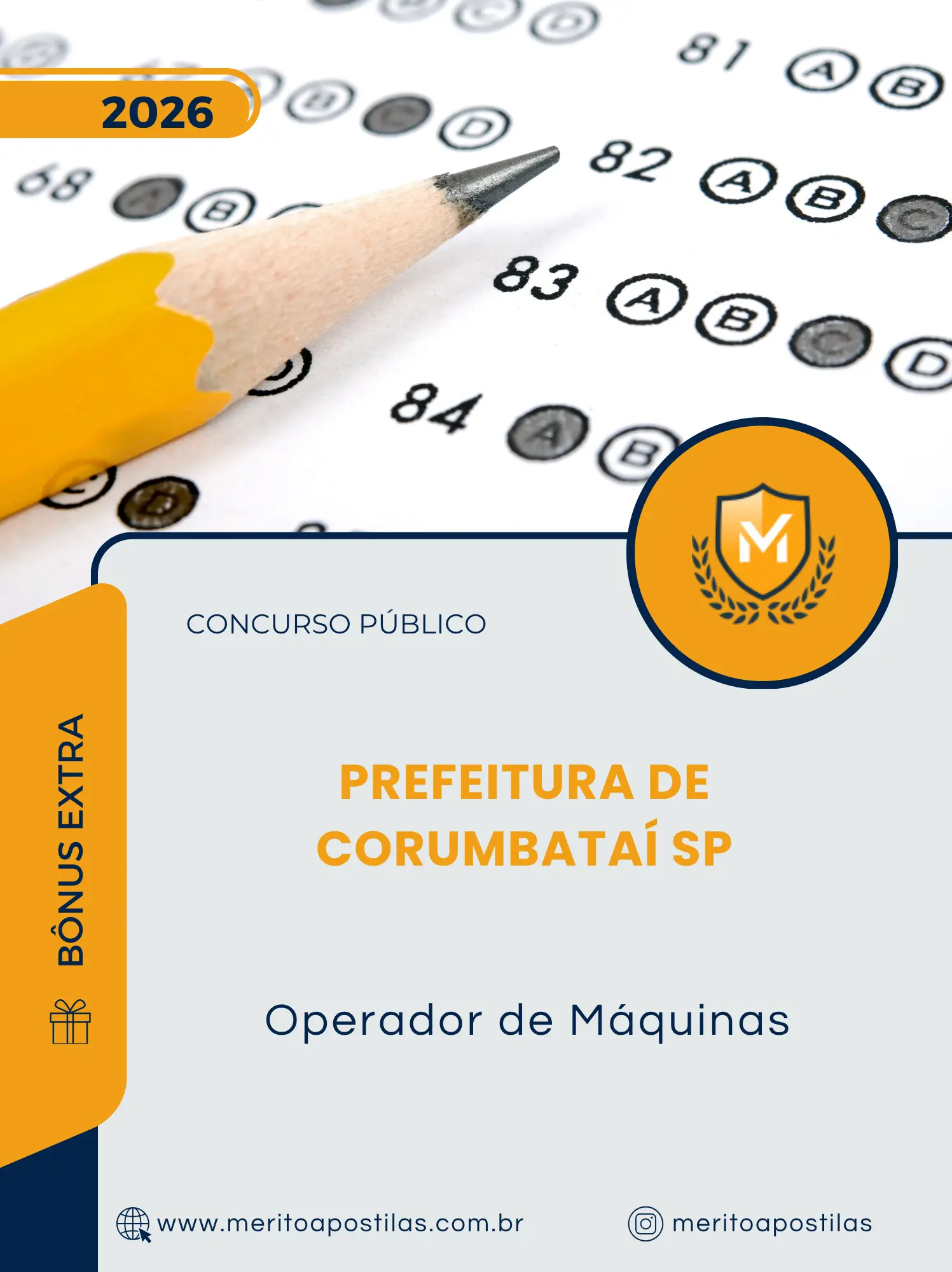 Apostila Operador de Máquinas Prefeitura de Corumbataí SP 2026
