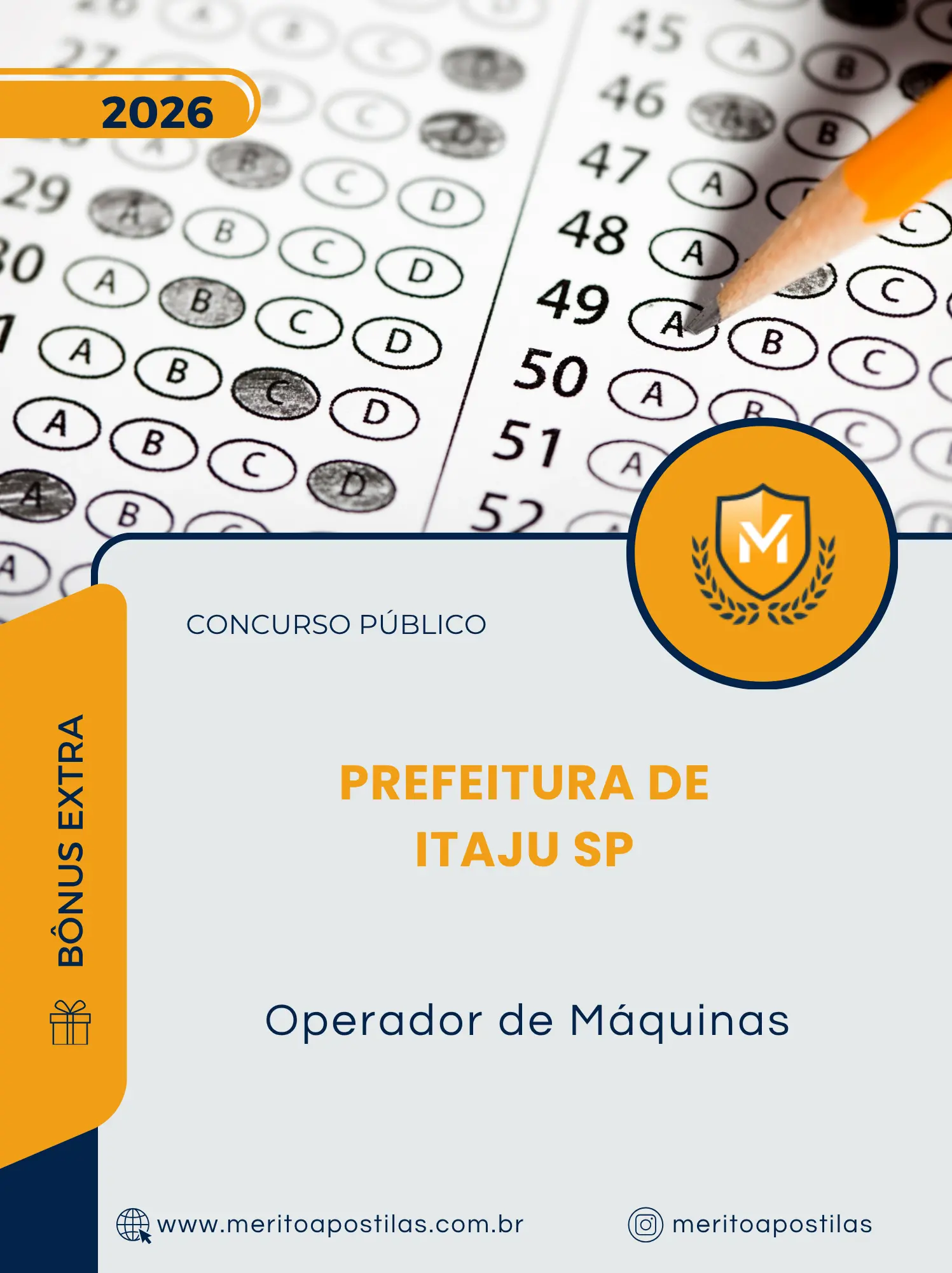 Apostila Operador de Máquinas Prefeitura de Itaju SP 2026