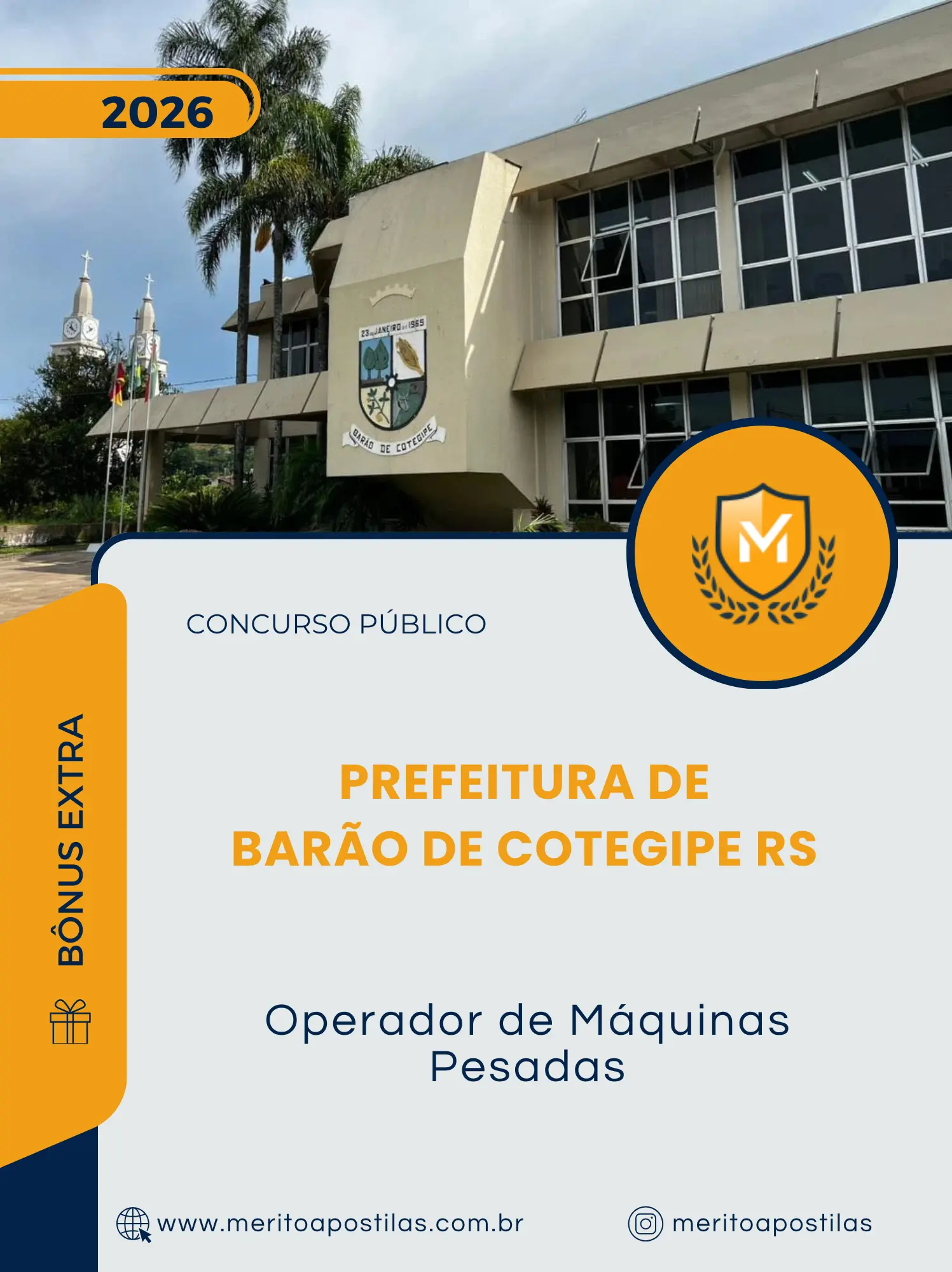 Apostila Operador de Máquinas Pesadas Prefeitura de Barão de Cotegipe RS 2026