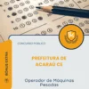 Apostila Operador de Máquinas Pesadas Prefeitura de Acaraú CE 2026
