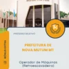 Apostila Operador de Máquinas Retroescavadeira Prefeitura de Nova Mutum MT 2026