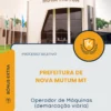 Apostila Operador de Máquinas demarcação viária Prefeitura de Nova Mutum MT 2026