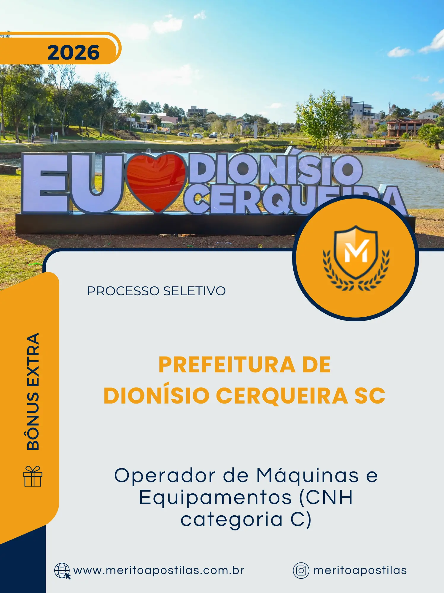 Apostila Operador de Máquinas e Equipamentos CNH categoria C Prefeitura de Dionísio Cerqueira SC 2026