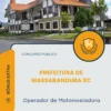 Apostila Operador de Motoniveladora Prefeitura de Massaranduba SC 2026