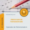 Apostila Operador de Motoniveladora Prefeitura de Papagaios MG 2026
