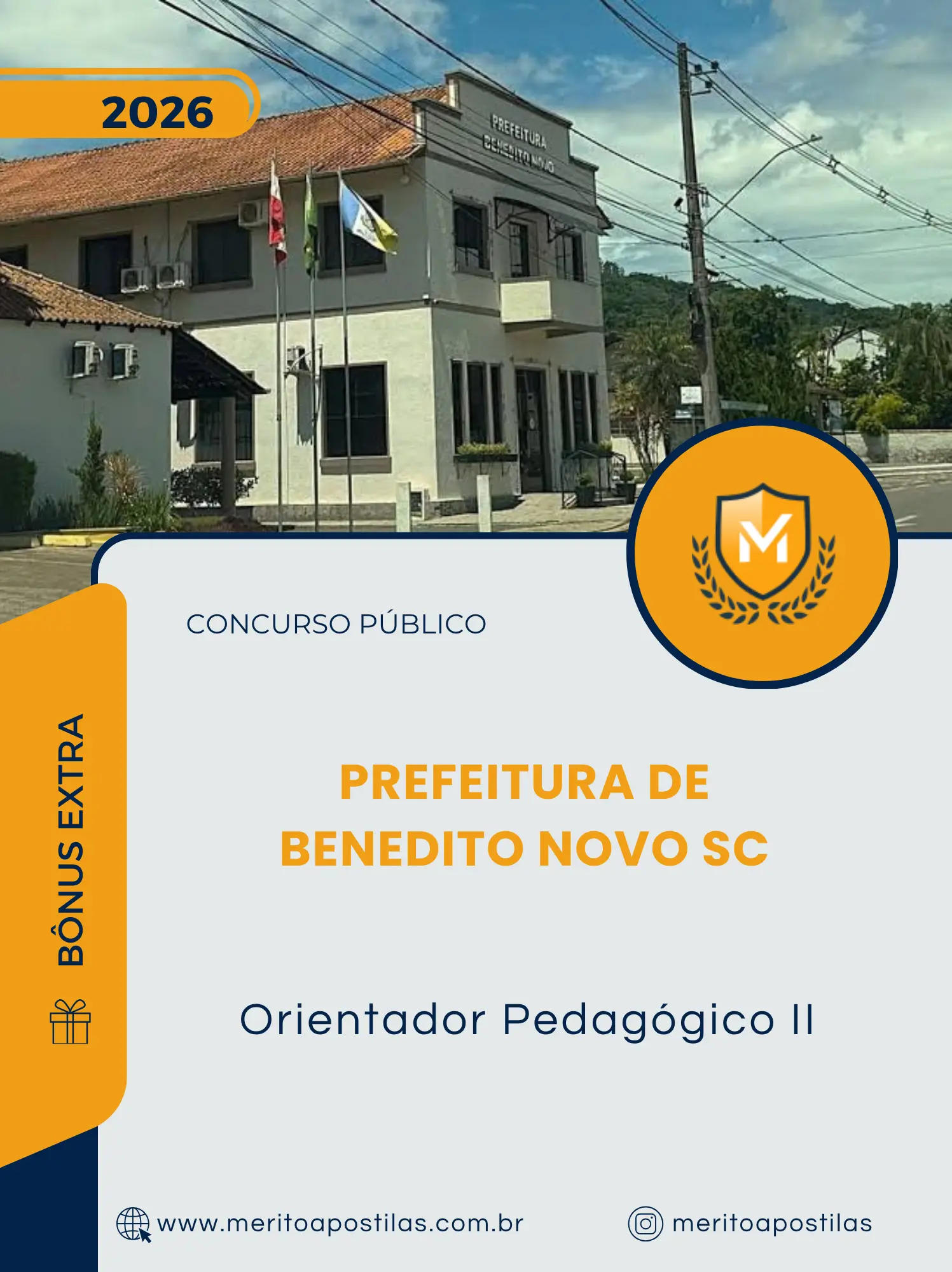 Apostila Orientador Pedagógico II Prefeitura de Benedito Novo SC 2026