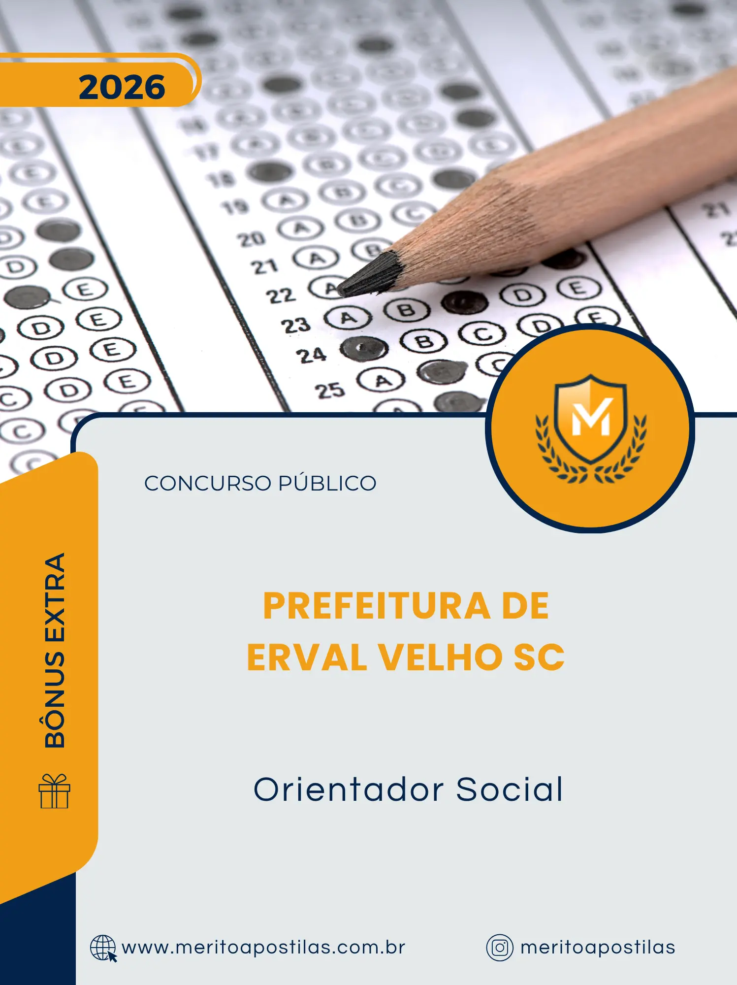 Apostila Orientador Social Prefeitura de Erval Velho SC 2026