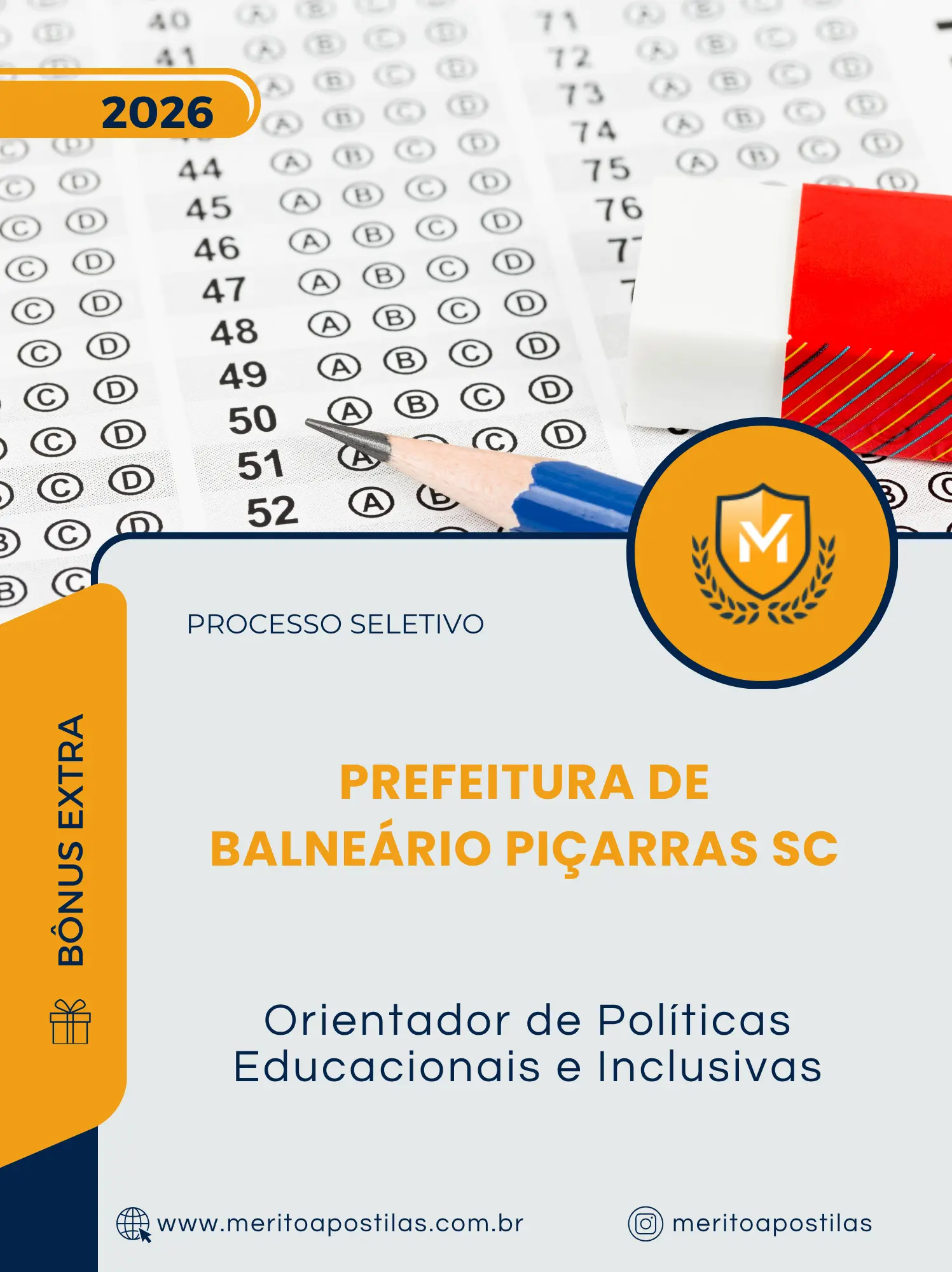 Apostila Orientador de Políticas Educacionais e Inclusivas Prefeitura de Balneário Piçarras SC 2026