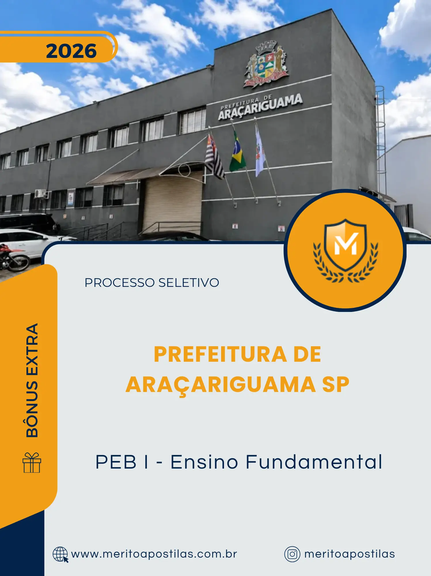 Apostila PEB I Ensino Fundamental Prefeitura de Araçariguama SP 2026