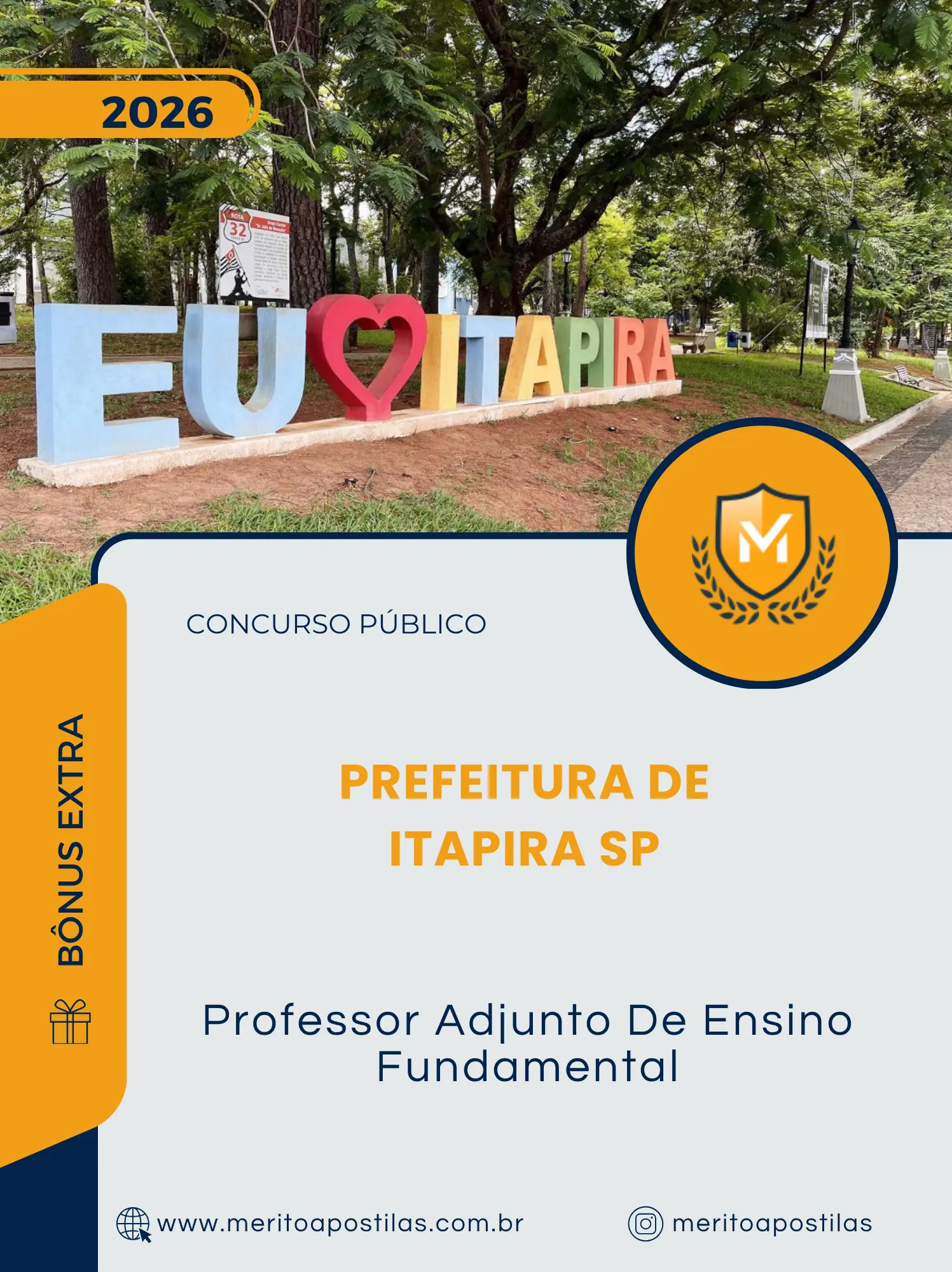 Apostila Professor Adjunto De Ensino Fundamental Prefeitura de Itapira SP 2026