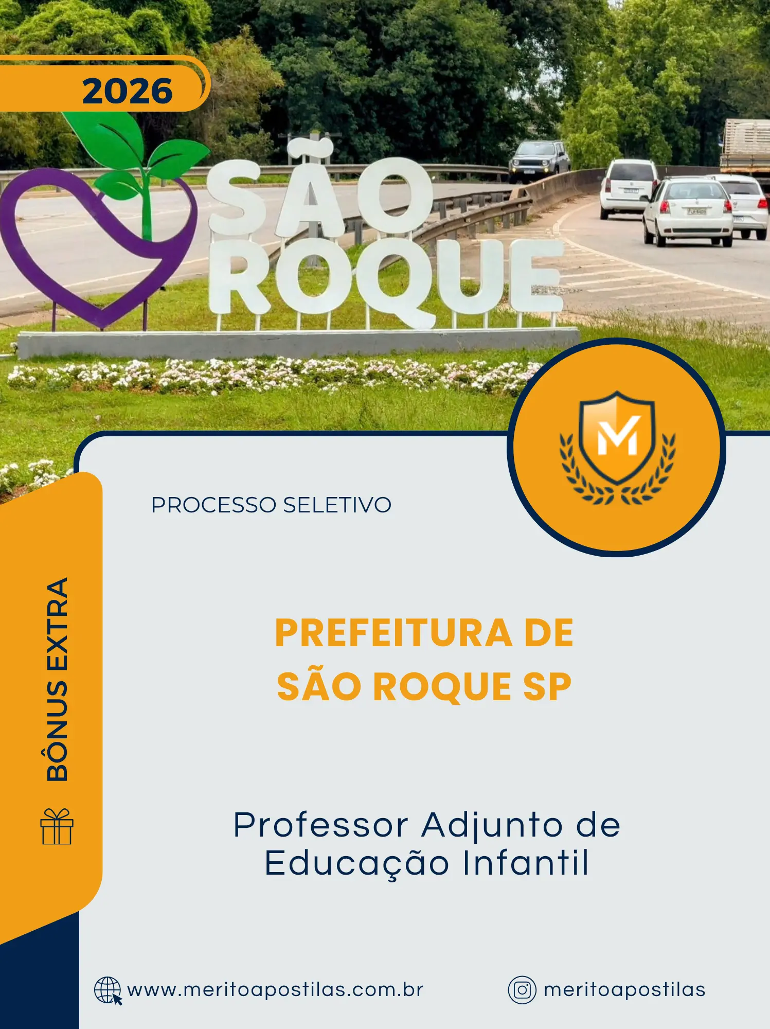 Apostila Professor Adjunto de Educação Infantil Prefeitura de São Roque SP 2026